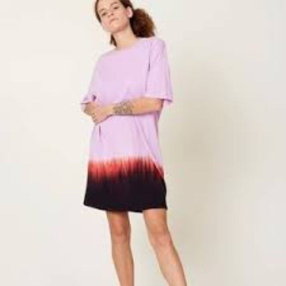 RAQUEL ALLEGRA T SHIRT DRESS PINK SIZE MED